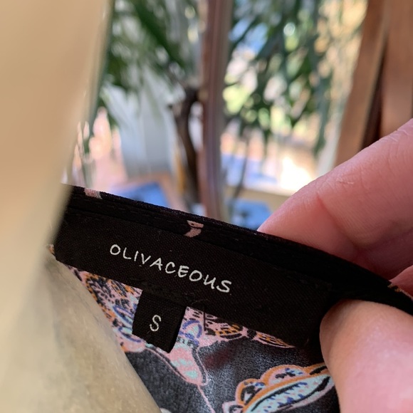 Olivaceous Chiffon Polyester Floral Maxi Black Sheer - Picture 8 of 9